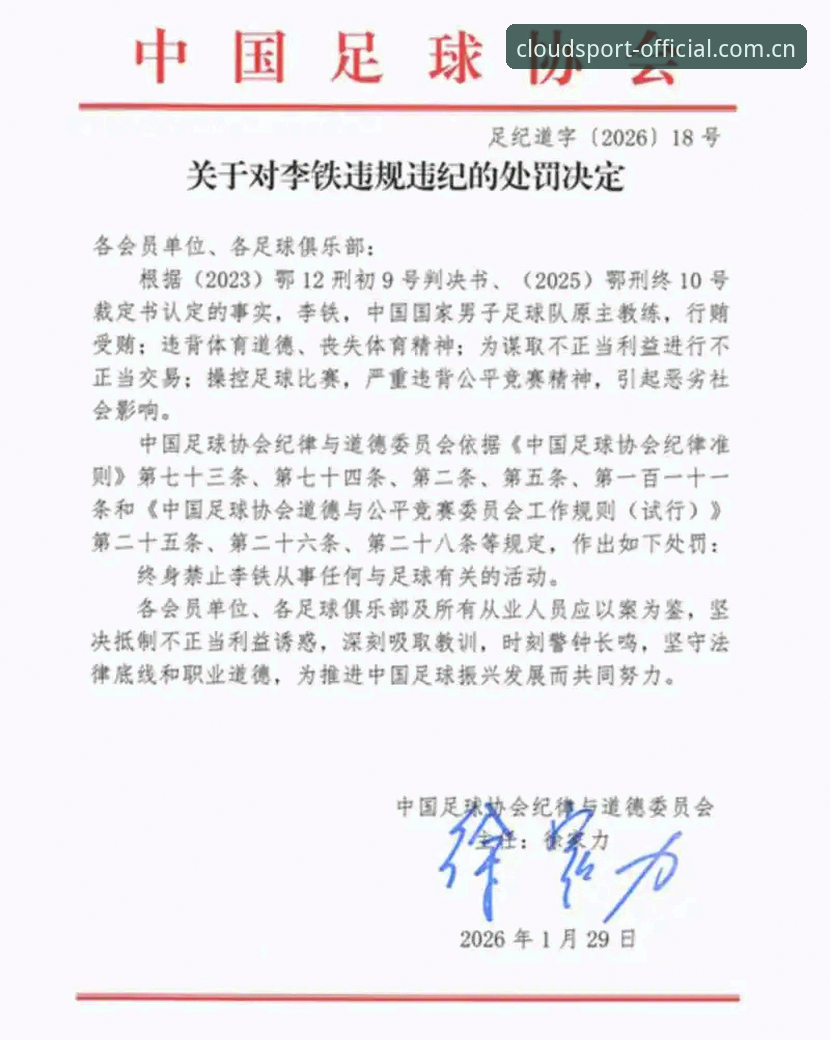 2026云体育登录 足协第三批禁足名单详解:云体育平台一站式梳理终身禁足与五年处罚